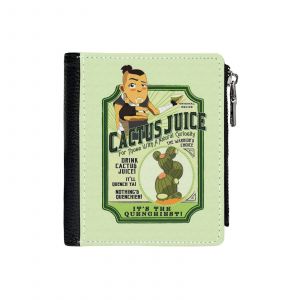 Portefeuille Boire du jus de cactus=47 Compact en Simili-Cuir Porte-Cartes Fermeture Éclair Homme Femme Ad - Neuf