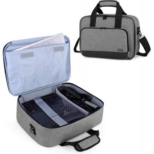 Sacoche Pour Optoma, Benq, Epson Et Acer Vid&eacute;oprojecteur, Malette Pour Vid&eacute;oprojecteur, Avec Manche Pour Ordinateur Portable, 39.4 Cm X 28 Cm X 13.5 Cm, Gris - Neuf
