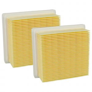 vhbw 2x filtre pliss&eacute; plat L - M remplacement pour Starmix FF 3000, WS, 459608 pour aspirateur - Neuf