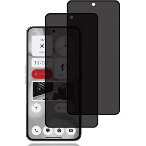 Verre Tremp&eacute; Anti-Espion Pour Nothing Phone (2A) [2 Pi&egrave;ces],Protection D'&Eacute;cran Anti-Espion,Protecteur D'&Eacute;cran Confidentialit&eacute;,9H Duret&eacute;,Anti-Rayures,Privacy Protecteur &Eacute;cran Pour Nothing Phone (2A) - Neuf