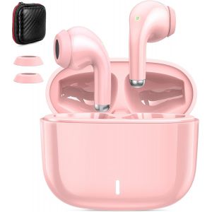 KALANKA-Ecouteurs Bluetooth sans Fil pour iPhone 16e 16 15 Pro Max,Casque Bluetooth 5.3 50 Heures Contrôle Tactile HiFi Stéréo Écouteurs USB C Casque USB-C Charge Rapide pour Samsung S25 A16 A15 A56 - Neuf