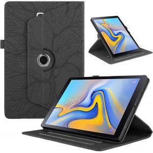 KAL-Tablette Coque Pour Samsung Galaxy Tab S4 10.5 Pouces 2018 Sm-T830/T835 Pu Cuir 360&deg;Rotatif Multi-Angle Stand Flip Protection Case Samsung Galaxy Tab S4 Rotating &Eacute;tui Housse Cover, Noir - Neuf