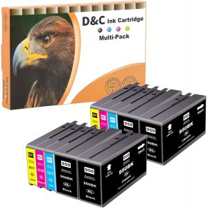 950 Xl 951Xl Cartouches D'Encre Multipack Compatibles Avec Hp 950Xl 951Xl - Compatible Avec Officejet Pro 8620, 8600, Officejet Pro 8610, 8615, 8100, 276Dw (Pack De 10) - Neuf