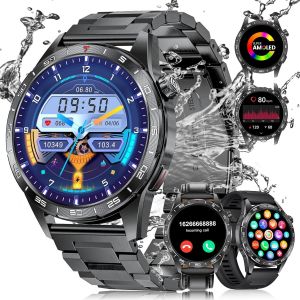 Montre Connect&eacute;e Homme Militaire(3 Bracelets), 1.43"" Amoled Smartwatch Avec Appel Bluetooth, Fr&eacute;quence Cardiaque, Spo2, Moniteur De Sommeil Pour Ios Android, 120+ Sportmodi Fitness Tracker - Neuf