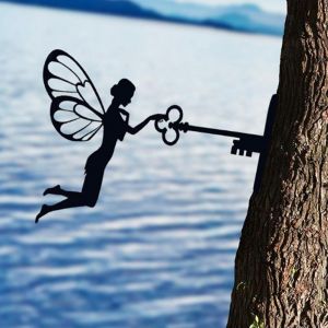 Ornement Extérieur de Silhouette de Fée de Jardin pour La Maison - Neuf
