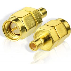 Dab Antenne Adaptateur SMA Mâle à SMB Femelle 2Pcs pour Antenne Voiture Satellite Sirius XM Dab Radio Antenne Câble Pigtail Aérien - Neuf