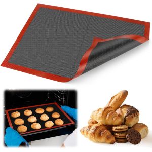 AYUHR-1 Pièces Tapis de Four Micro-Perforés en Silicone, 40x60cm Tapis de Cuisson, Réutilisable Tapis de Cuisson Silicone Micro Perforé, Anti-Adhésif Tapis de Cuisson Pâtisserie pour Macaron Pizza Pa - Neuf