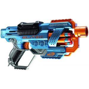 Eryi-Hasbro Elite 2.0, Commander Rd-6, Blaster À Fléchettes En Mousse Avec Barillet Rotatif Et 12 Fléchettes, Jouet Pour Enfants, Filles Et Garçons Dès 8 Ans Jeux D'extérieur, Parfait Pour L'été - Neuf