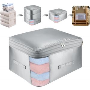 Organiseur auto-compressant peu encombrant,sac de compression mobile,sac de rangement de compression pour couettes,vêtements,52 x 42 x 60 cm - Neuf