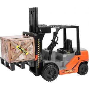 1:12 Scale Forklift Model Engineering Vehicle Toy Fork Stacker Toy Truck Collectible Gift for Children - Neuf