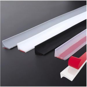 Barre De Seuil De Douche Barrage D'eau,Seuil De Douche,Barriere De Douche Anti Débordement,Barrière Eau Douche,Barrière De Douche,Joint Porte Douche,Pour Cuisine,Salle De Bain,Blanche 300 Cm - Neuf