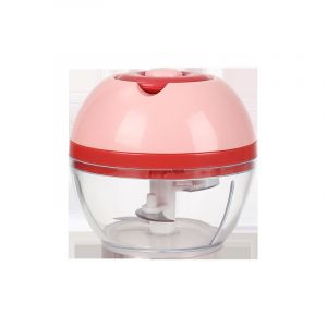 Rose Mini Presse-Ail, Ail, Fraise, L'ail Broyeur, Broyeur, Presse-Ail, Hachoir, Mini Processeur De Nourriture, Durable Et Facile À Utiliser Des Lames En Acier Inoxydable, Parfait Outil De Cuisine À Domicile - Neuf