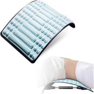 &Eacute;tirement Du Cou Et Du Dos,Stretcher Pour Le Cou Et Le Dos, Masseur De Dos R&eacute;glable Pour Soulager Les Douleurs Dorsales, Utilisable Au Lit, Sur La Chaise Et Dans La Voiture,Bleu - Neuf