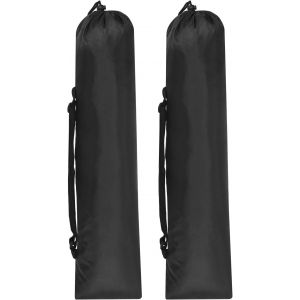 Lbgwp60-28x8 Pouce Sac De Remplacement Pour Cha De Camping, 2 Pcs Cha De Camping Pliante En Nylon, Sac De Transport, Étui Pour Trépied Avec Poignée Pour Camping En Plein Air, Noir - Neuf