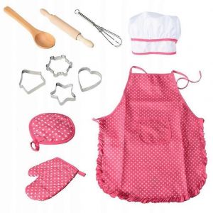 Coffret de chef 11 pi&egrave;ces : un coffret cadeau de cuisine complet pour enfants - Neuf