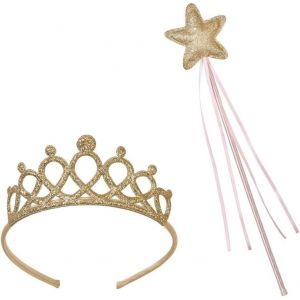 Kal-Set De Diademe Et Baguette Magique Accessoires De Deguisement | Ideal Pour Un Anniversaire Ou Une Fete D'enfant - Neuf