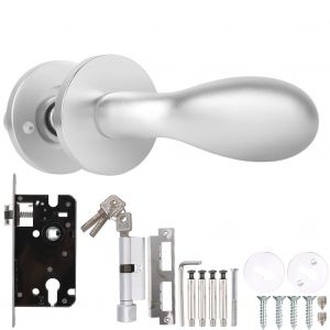 Serrure de porte interieure Poignee de porte Chambre Salon Serrure de securite mecanique - Neuf