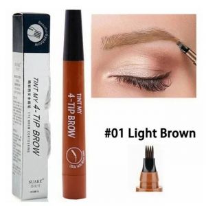 Stylo &Agrave; Sourcils 4 Points,Stylo De Tatouage,Microblading,Liquide &Eacute;tanche,Cosm&eacute;tiques Longue Dur&eacute;e,5 Couleurs.01 Light Brown. - Neuf