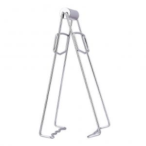 En Acier Inoxydable Plat Clip De Pliage De La Plaque Chaude Pinces Anti Chaud Bol De Serrage De Titulaire De L'argent Outil De Cuisine - Neuf