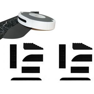 Kit de rampe de seuil pour aspirateurs robots - 2 barres noires de 68,6 cm - Neuf