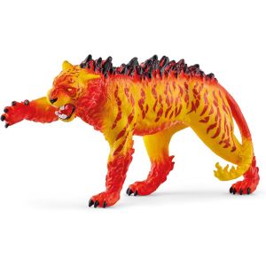 SANSH-schleich ELDRADOR CREATURES 70148 - Figurine Tigre de Lave - Tigre Malicieux au Pelage Terrifiant - Jouet Durable pour Garçons et Filles - Cadeau pour Enfants dès 7 Ans - Neuf