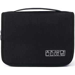 MAA-Sac de Toilette Suspendu de Voyage, Sac de Toilette imperméable à l'eau pour Hommes, Femmes Voyage d'affaires Sac de Toilette Pliable Rasage Salle de Bain Makeup Pack (Noir) - Neuf