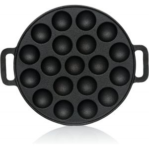 Subzonal-Bbq-Toro Poffertjes Po&ecirc;le En Fonte Pour 19 Moules &Oslash; 24 X (H) 1,7 Cm | Pr&eacute;easoned &iquest; D&eacute;j&agrave; Cuite | Po&ecirc;le &Agrave; Poffertjes, Po&ecirc;le Takoyaki - Neuf