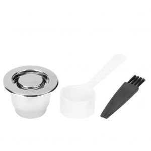 HJLIAN Capsules de cafe rechargeables et reutilisables en acier inoxydable, filtre de remplacement pour Nespresso - Neuf