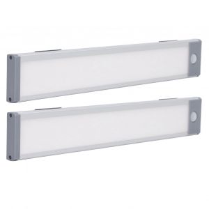 XYONG Lot de 2 lampes a detecteur de mouvement 90 LED ultra fines, 3 couleurs, USB, pour le corps humain, 2500 mAh - Neuf