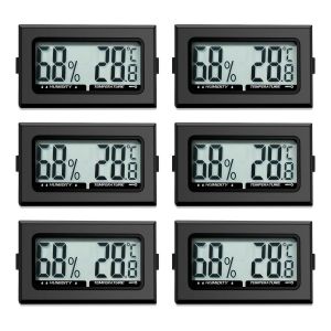 ChenQuanSarl-Thermomètre Numérique D'Intérieur - Mini Hygromètre - Thermomètre Intérieur - Pour Reptiles - Hygromètre Numérique - Pour Bureau, Cuisine, Écran Lcd - Incubateur - Thermomètre De Serre ( - Neuf