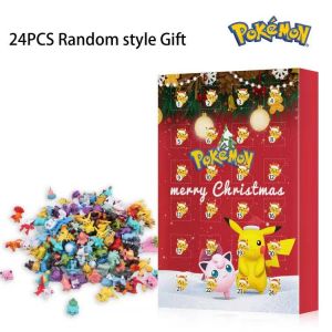 Pokemon De No&euml;l Calendrier De L'avent, Le Meilleur Des Cadeaux De No&euml;l Pour Les Enfants De 24 Pi&egrave;ces, Pokemon Animal De Compagnie Elf De No&euml;l Blind Box - Neuf