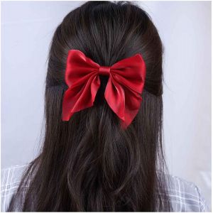 Barrette Noeud Papillon Boh&eacute;mien Rouge Barrette Noeud Papillon Rouge Barrette Noeud Papillon Accessoires De Coiffure Pour Femmes Et Filles - Neuf