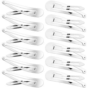 Lot De 50 Grandes Pinces À Cheveux En Métal Antidérapantes De 3,2 Pouces - Neuf