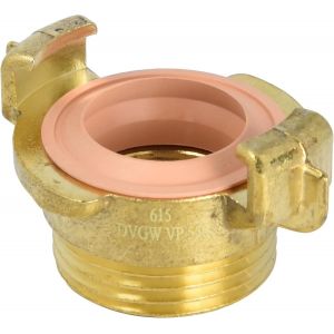 Raccord Rapide-Filetage Ext&eacute;rieur De 33,25 Mm-Laiton-Convient Pour L'eau Potable-Qualit&eacute; Certifi&eacute;e-Raccord De Tuyau/Raccord De Tuyau/Raccord De Tuyau/9925350 - Neuf