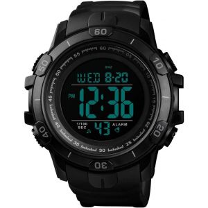 Eryi-Grand Cadran Homme Sport Montres 50m Étanche Led Électronique Alarme Chronomètre Temps Double Calendrier Outdoor Militaires Digital Montre Bracelet - Neuf