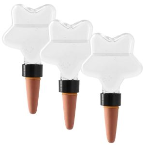 CHECARZHN--NO1-Arro Plante Interieur, 3 Pièces Distributeur Eau Plante, Dispositif D'Arro Automatique, Abreuvoir Plantes 200Ml, Goutte-Gouttes Automatiques Pour Plantes En Pot D'Intérieur - Neuf