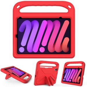 Coque Portable Eva Antichoc Pour Ipad Mini 2024 / Mini 6 Avec Support Triangle - Rouge - Neuf