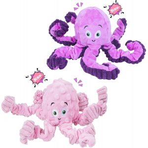 2 Pack Plush Toys Octopus Plush Tug Toys For Small Medium Large Puppies - Neuf