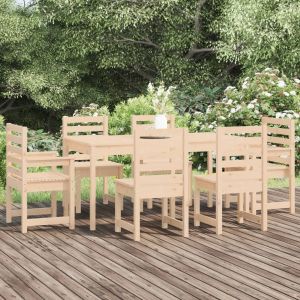 Prolenta Premium - Ensemble &Agrave; Manger De Jardin 7 Pcs Bois Massif De Pin - Neuf