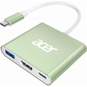 Adaptateur USB C vers HDMI 4K, 3en1 Hub Tipo C avec HDMI,PD Charge 100W,USB 3.0, C&acirc;ble Type C hub Compatible avec MacBook Pro/Air, Galaxy, Surface etc. - Neuf