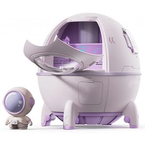 Hjlian Mini Humidificateur Usb En Forme De Vaisseau Spatial, Humidificateur Portable A Lumiere Ambiante Pour La Maison, Prise Americaine 110 V, Violet - Neuf