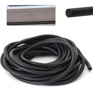 5 M De Cordon D'&eacute;tanch&eacute;it&eacute; En Mousse,Diam&egrave;tre : 2 Mm,Rond,Noir,Epdm,Pour Joints,Profil&eacute; De Remplissage Pour Le Joint Des Portes,Fen&ecirc;tres,Murs Et Plafonds - Neuf