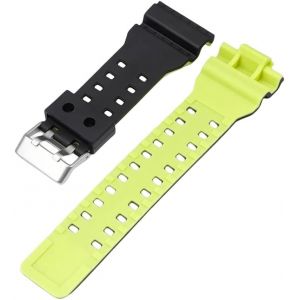 Kal-16mm Bracelet De Montre De Remplacement En Résine Naturelle Pour Montre Pour Homme - Compatible Avec Modèles G-Shock Ga-100/110/140/200/400/700 Gd-100 G-8900 Gw-8900 - Neuf