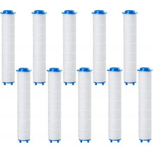 KGABERY-Filtre De La Pomme De Douche,10 Pièces Filtre De Remplacement Pour Tête De Douche Pp Filtre De Coton Chlore Et Le Fluorure Et La Filtration Des Particules - Neuf