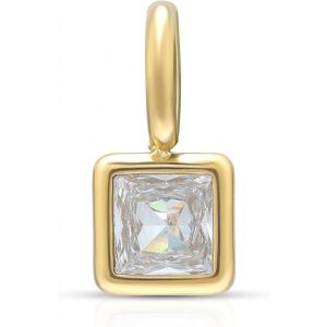 Kal-Collier Plaqu&eacute; Or 14 Carats Avec Pierre De Naissance En Oxyde De Zirconium Pour Femme Avec Pendentif R&eacute;glable Fermoir Rond Ne Ternit Pas - Neuf