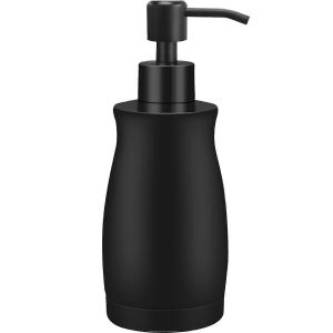 Distributeur de savon en acier inoxydable noir mat pour comptoirs de cuisine 13,5 oz - Neuf