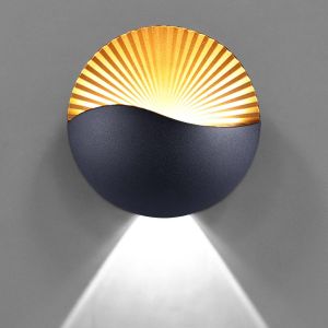 12w Cr&eacute;atif Moderne Applique Murale Led Lampe Murale Up Down Aluminium L&egrave;che-Murs Led Imperm&eacute;able Ip65 Int&eacute;rieur Ext&eacute;rieur Pour Chambre &Agrave; Coucher Salon Salle De Bains Escalier Porche Couloir - Neuf