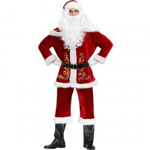 Costume De Père Noël Pour Homme Xxl - Neuf