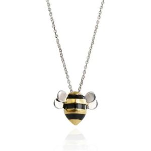 Tilove - Collier Abeille Argent 925 - Hypoallergénique,Pendentif Nature,Longueur Ajustable,Bijou Éco-Friendly Avec Coffret,Idée Cadeau Pour Femme Fille Pour Noël,Anniversaire,Saint Valentin - Neuf