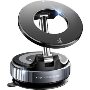 Support magn&eacute;tique universel pour voiture - Ventouse ultra forte rotation &agrave; 360&deg;, compatible avec tous les t&eacute;l&eacute;phones portables (iPhone, Samsung, etc.) - Noir - Neuf
